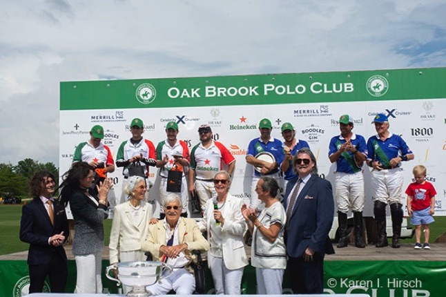 Butler family with players  of the Mexico International Polo Club and the Oak Brook Polo Club